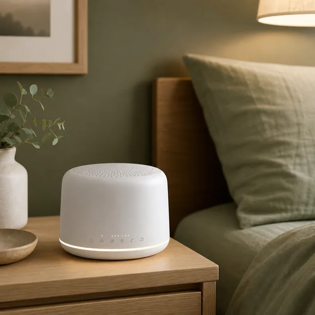 Compact travel white noise machine