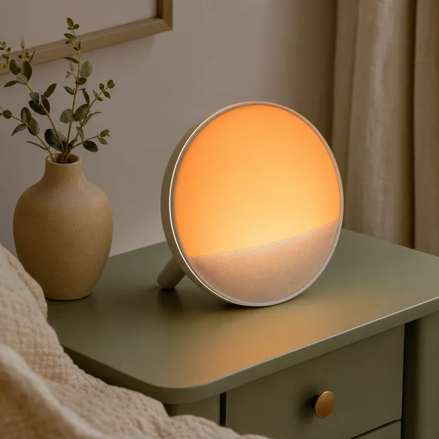 Wake-up light alarm clock